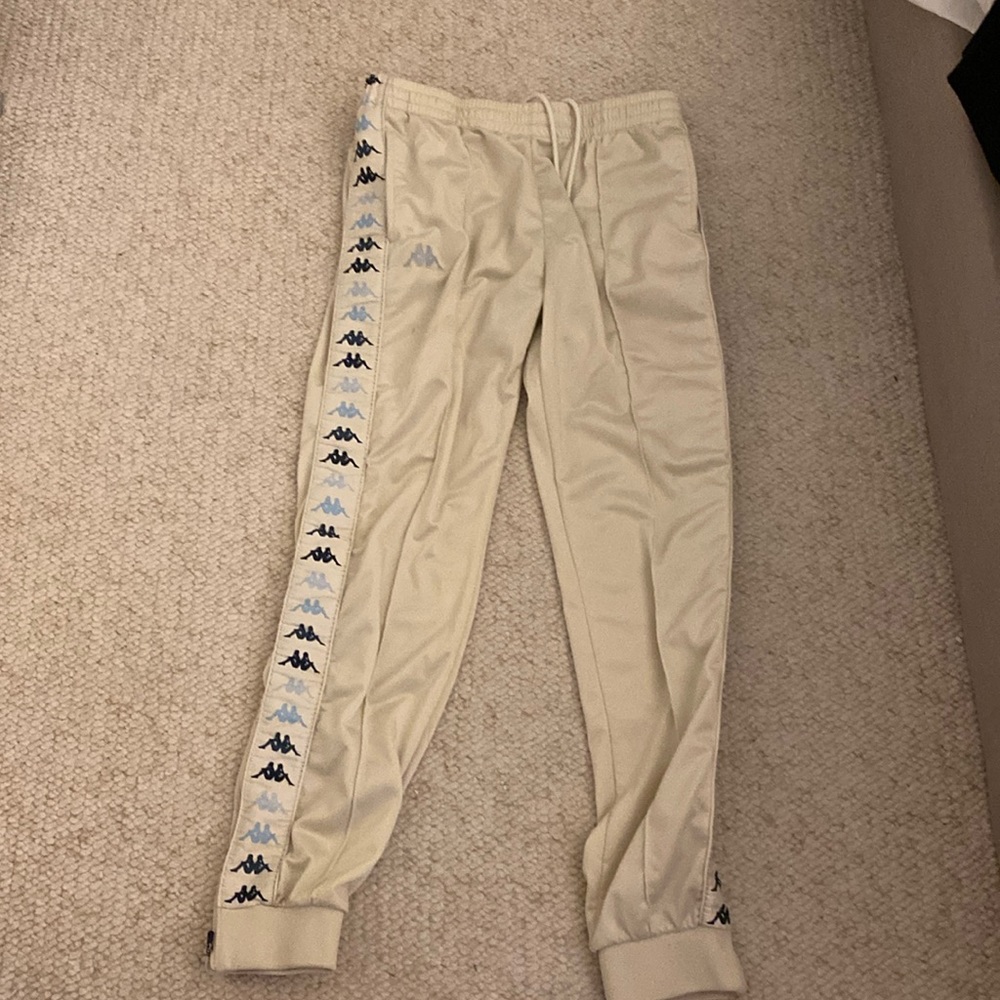 Kappa Joggers Extra Large XL Drawstring Waist Zippered Cuff